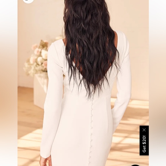 Lulus Wedding Dress brand new - Picture 4 of 6